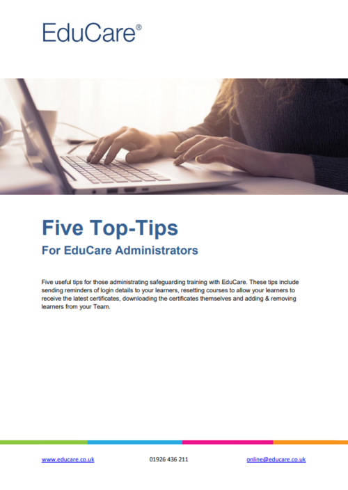 Five Top-Tips for Administrators